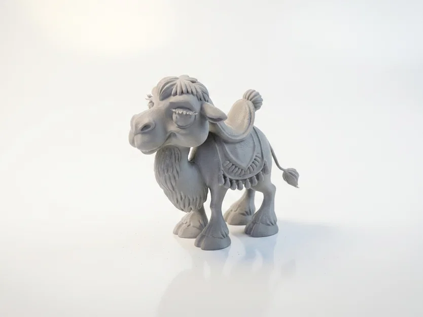 Tượng Lạc Đà Chibi Dễ Thương – Mô Hình 3D Printable - Image 4