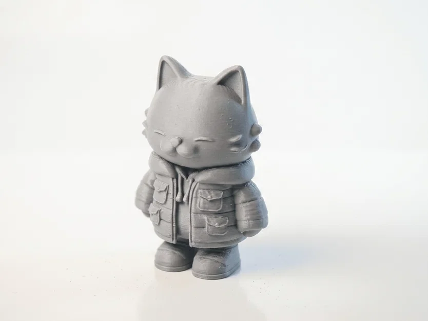 Tượng Mèo Chibi Dễ Thương – Model 3D Printable (STL) để In - Image 1