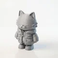 Tượng Mèo Chibi Dễ Thương – Model 3D Printable (STL) để In - Thumbnail 1