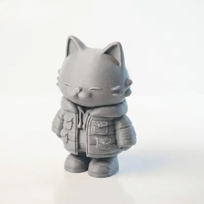 Tượng Mèo Chibi Dễ Thương – Model 3D Printable (STL) để In