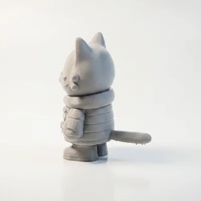 Tượng Mèo Chibi Dễ Thương – Model 3D Printable (STL) để In