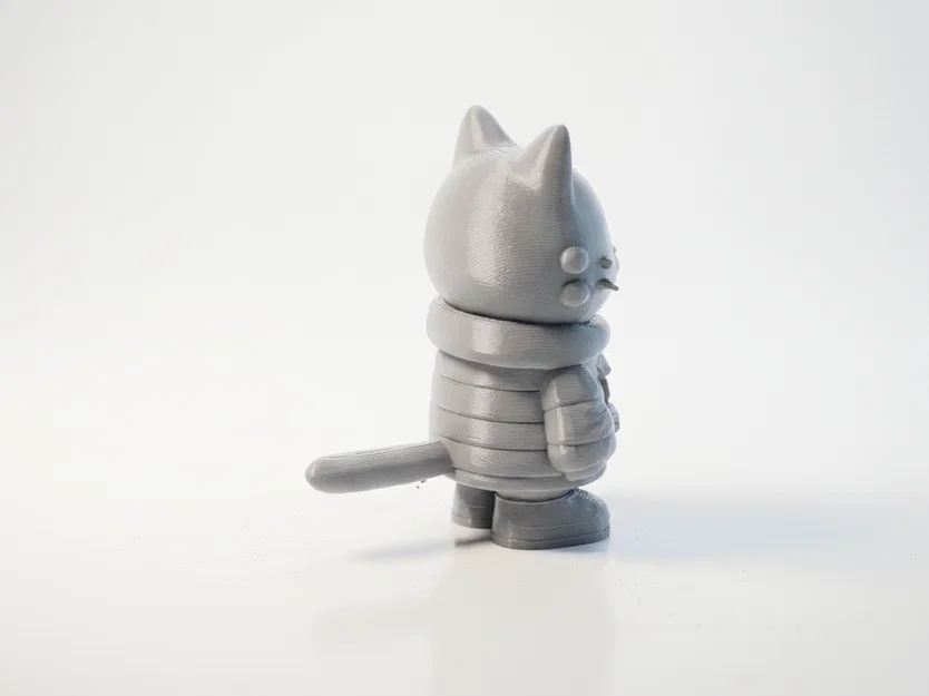 Tượng Mèo Chibi Dễ Thương – Model 3D Printable (STL) để In - Image 3