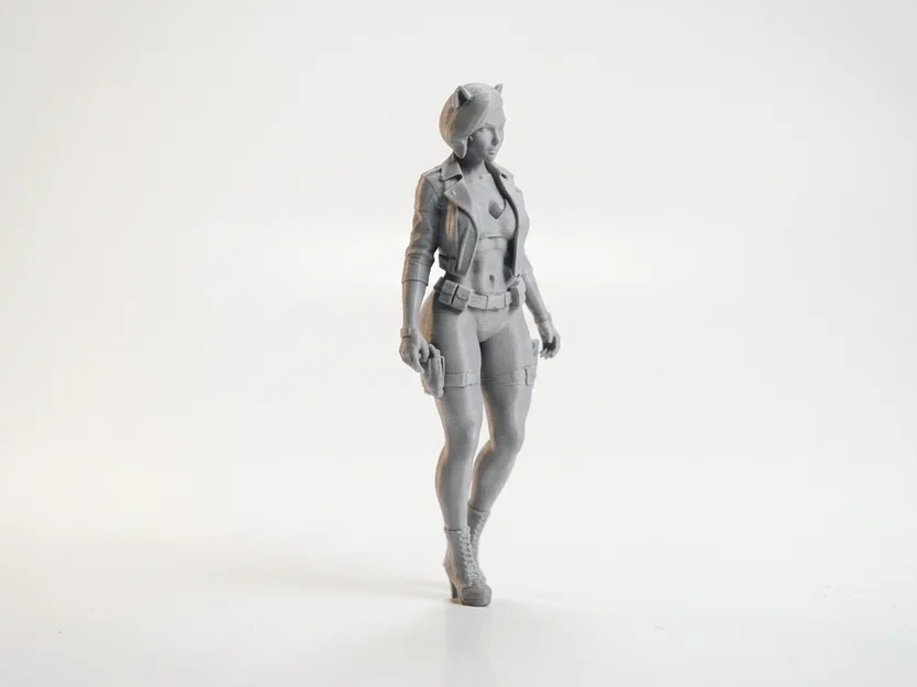 Tượng Cat Girl Chibi Anime Dễ Thương – File STL In 3D - Image 1