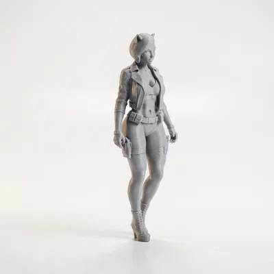 Tượng Cat Girl Chibi Anime Dễ Thương – File STL In 3D
