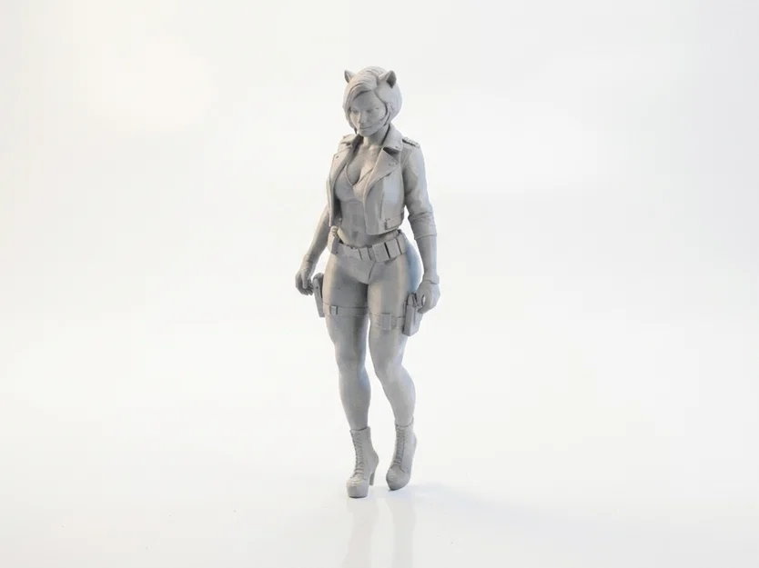 Tượng Cat Girl Chibi Anime Dễ Thương – File STL In 3D - Image 3