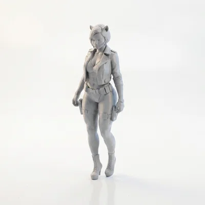 Tượng Cat Girl Chibi Anime Dễ Thương – File STL In 3D