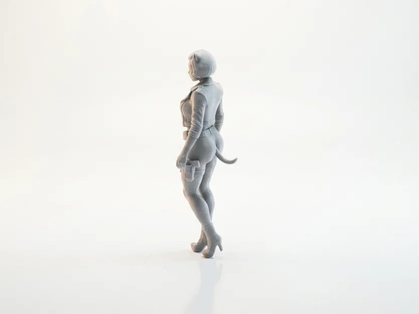 Tượng Cat Girl Chibi Anime Dễ Thương – File STL In 3D - Image 4