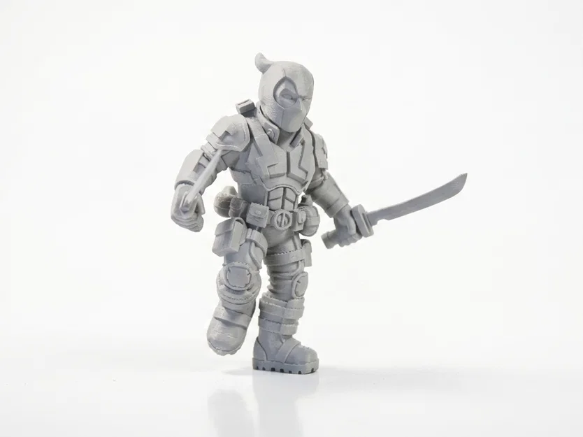 Mô Hình Deadpool Chibi Dễ Thương – Figurine STL 3D Có Thể In - Image 1