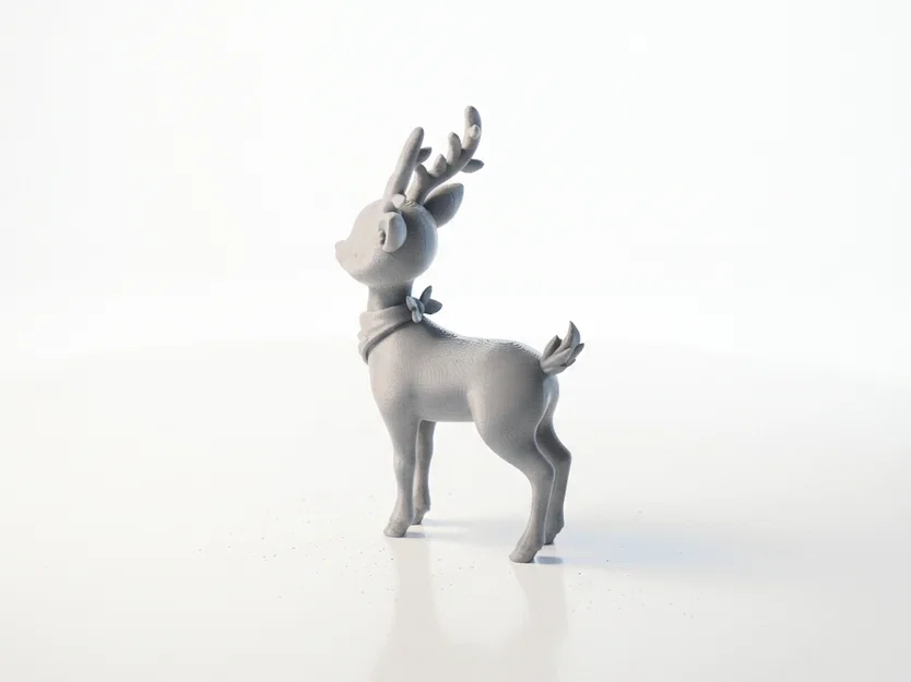 Tượng Hươu Chibi Dễ Thương – Mô Hình 3D Printable - Image 2