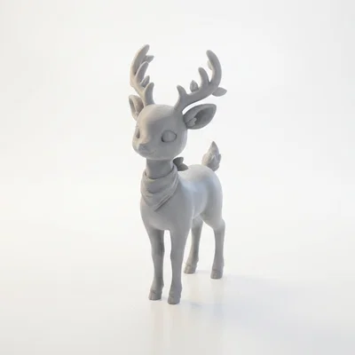 Tượng Hươu Chibi Dễ Thương – Mô Hình 3D Printable