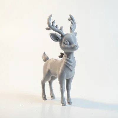 Tượng Hươu Chibi Dễ Thương – Mô Hình 3D Printable