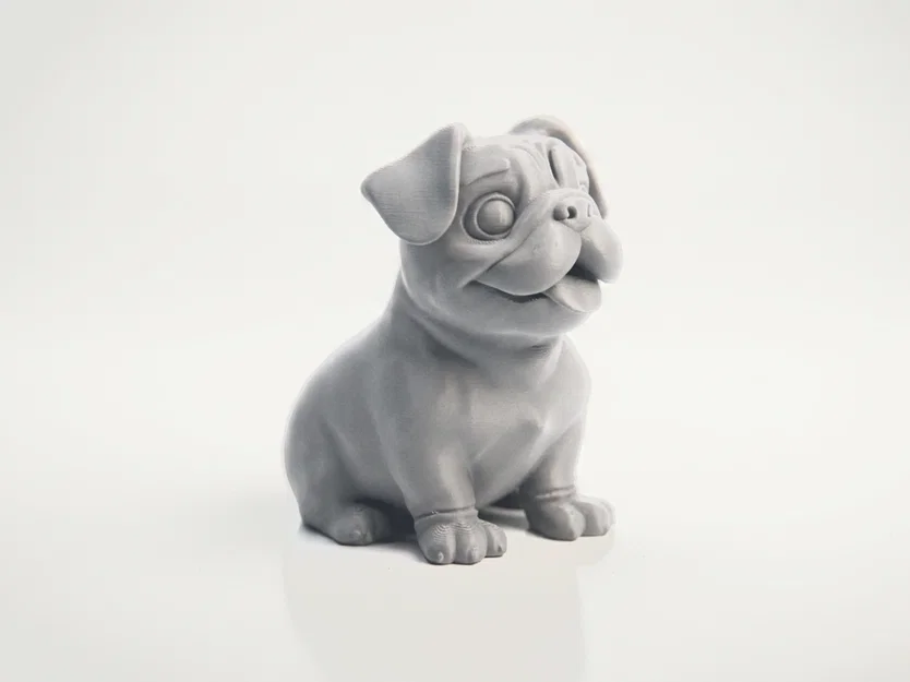 Tượng Pug Chibi Dễ Thương - Mô Hình 3D Printable - Image 4