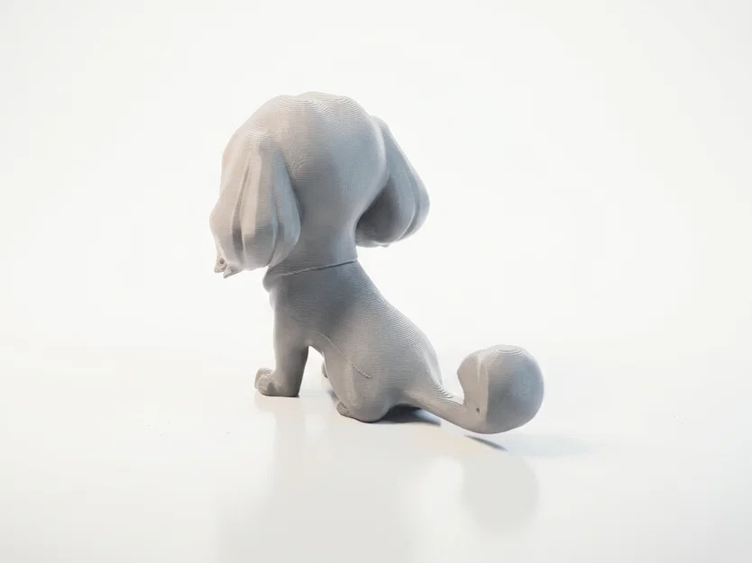 Tượng Chó Ngồi Chibi Siêu Dễ Thương – Mẫu 3D Printable - Image 2