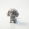 Tượng Chó Ngồi Chibi Siêu Dễ Thương – Mẫu 3D Printable - Thumbnail 3