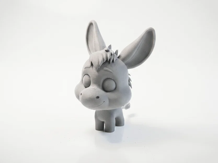 Tượng Lừa Chibi Dễ Thương – Mô Hình Animal 3D Có Thể In (STL) - Image 1