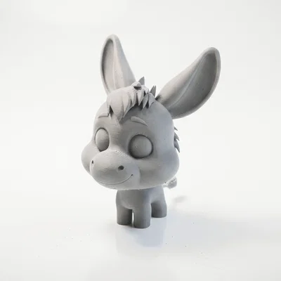 Tượng Lừa Chibi Dễ Thương – Mô Hình Animal 3D Có Thể In (STL)