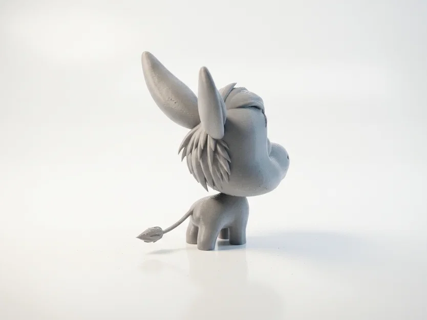 Tượng Lừa Chibi Dễ Thương – Mô Hình Animal 3D Có Thể In (STL) - Image 2