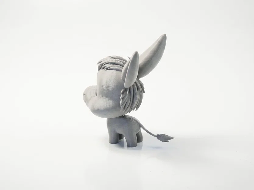 Tượng Lừa Chibi Dễ Thương – Mô Hình Animal 3D Có Thể In (STL) - Image 4