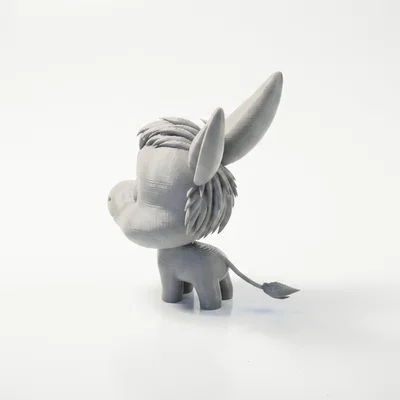 Tượng Lừa Chibi Dễ Thương – Mô Hình Animal 3D Có Thể In (STL)