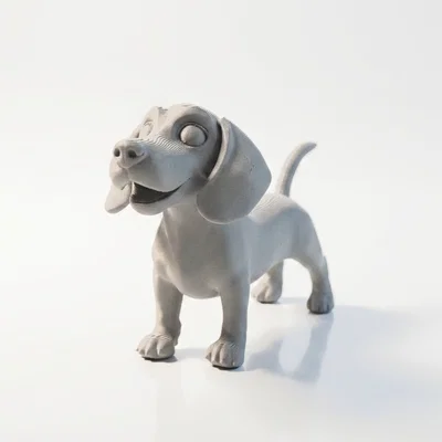 Tượng Cún Chibi Dễ Thương – Mô Hình 3D Printable