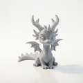 Tượng Rồng Chibi Dễ Thương Fantasy – Mẫu In 3D Printable - Thumbnail 1