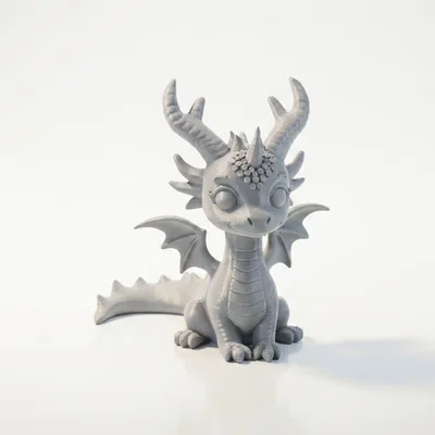 Tượng Rồng Chibi Dễ Thương Fantasy – Mẫu In 3D Printable