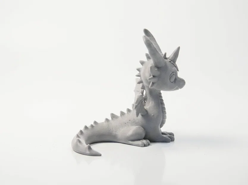 Tượng Rồng Chibi Dễ Thương Fantasy – Mẫu In 3D Printable - Image 3