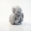 Mô hình STL Rồng Con Chibi Dễ Thương – Tượng Fantasy 3D Printable - Thumbnail 4
