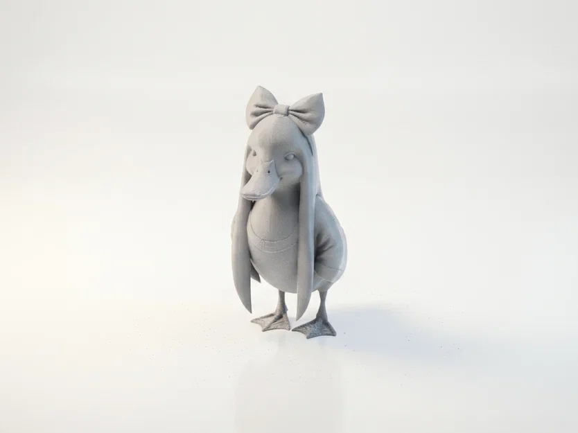 Mô Hình 3D Vịt Chibi Dễ Thương (Cute Duck Figurine) - STL In 3D - Image 2