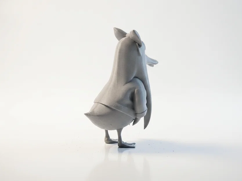 Mô Hình 3D Vịt Chibi Dễ Thương (Cute Duck Figurine) - STL In 3D - Image 3