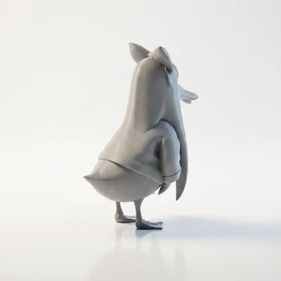Mô Hình 3D Vịt Chibi Dễ Thương (Cute Duck Figurine) - STL In 3D