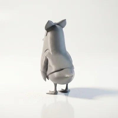 Mô Hình 3D Vịt Chibi Dễ Thương (Cute Duck Figurine) - STL In 3D