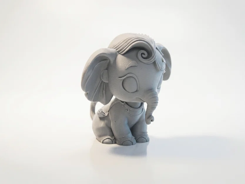 Tượng Voi Chibi Dễ Thương – Mô Hình 3D Printable - Image 1