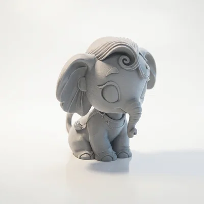 Tượng Voi Chibi Dễ Thương – Mô Hình 3D Printable