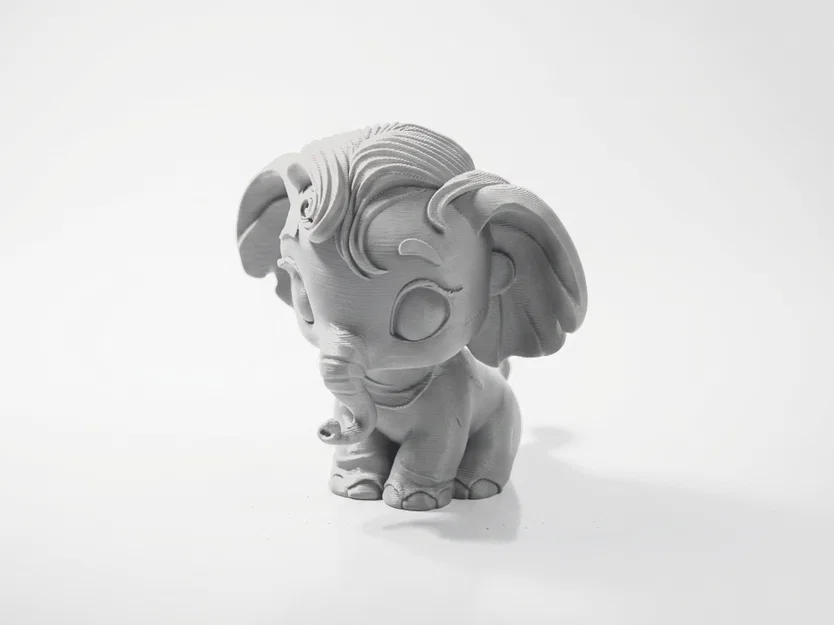 Tượng Voi Chibi Dễ Thương – Mô Hình 3D Printable - Image 4