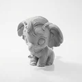Tượng Voi Chibi Dễ Thương – Mô Hình 3D Printable - Thumbnail 4