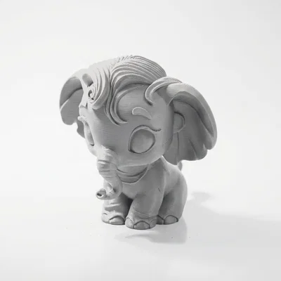 Tượng Voi Chibi Dễ Thương – Mô Hình 3D Printable