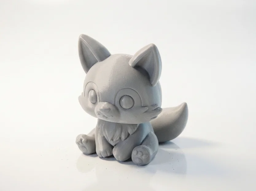 Tượng Cáo Chibi Dễ Thương – Mô Hình 3D Printable - Image 1
