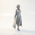 Tượng Geisha Chibi Anime Dễ Thương – Mô Hình 3D Printable (STL) - Thumbnail 1