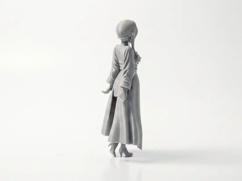 Tượng Geisha Chibi Anime Dễ Thương – Mô Hình 3D Printable (STL) - Image 2