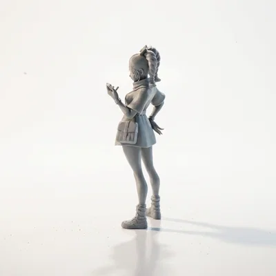 Mô Hình 3D In Được: Figurine Cô Bé Chibi Cute (STL)