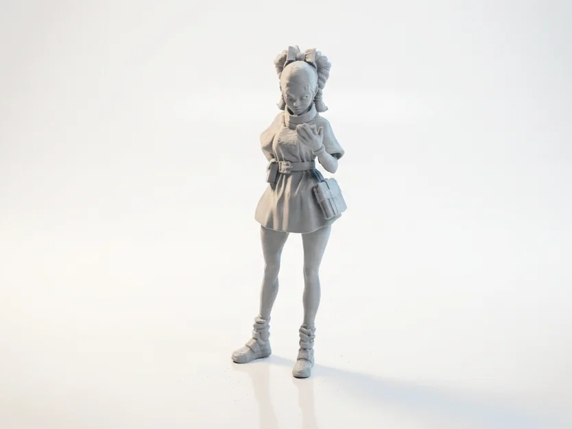 Mô Hình 3D In Được: Figurine Cô Bé Chibi Cute (STL) - Image 4