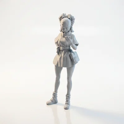 Mô Hình 3D In Được: Figurine Cô Bé Chibi Cute (STL)