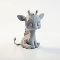 Tượng Hươu Cao Cổ Chibi Dễ Thương - Mẫu 3D Printable (STL) - Thumbnail 1