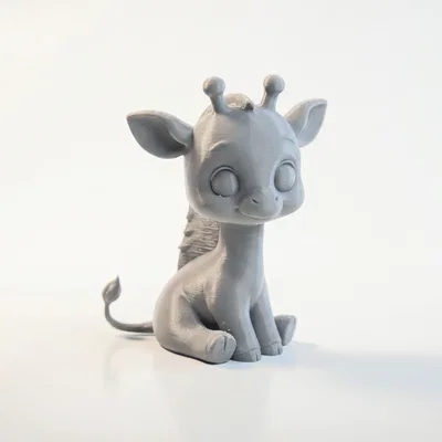 Tượng Hươu Cao Cổ Chibi Dễ Thương - Mẫu 3D Printable (STL)