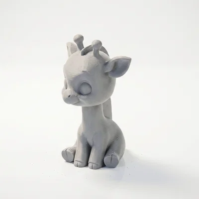 Tượng Hươu Cao Cổ Chibi Dễ Thương - Mẫu 3D Printable (STL)