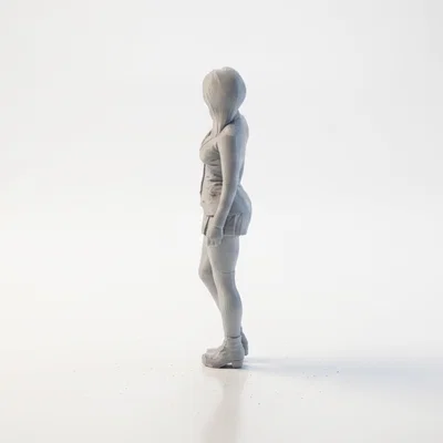 Mô hình in 3D: Tượng Cô Gái Chibi Anime Dễ Thương (STL Printable)