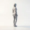 Mô hình in 3D: Tượng Cô Gái Chibi Anime Dễ Thương (STL Printable) - Thumbnail 4