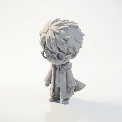 Mô hình figurine Chibi Harry Potter dễ thương – 3D Printable