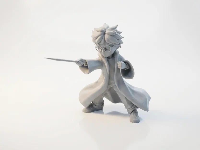 Tượng Chibi Harry Potter Dễ Thương – Mẫu 3D Printable (STL) - Image 1
